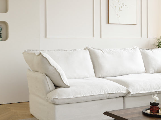 Anora Modular Classic Cloud Sectional - 5 Piece L Shape