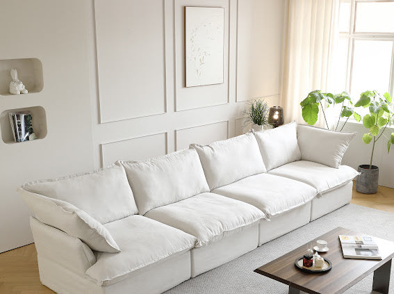 Anora Modular Classic Cloud Sofa - 4 Piece Set