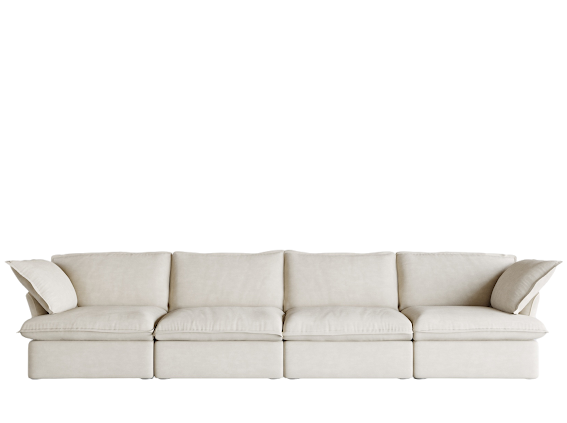 Anora Modular Classic Cloud Sofa - 4 Piece Set