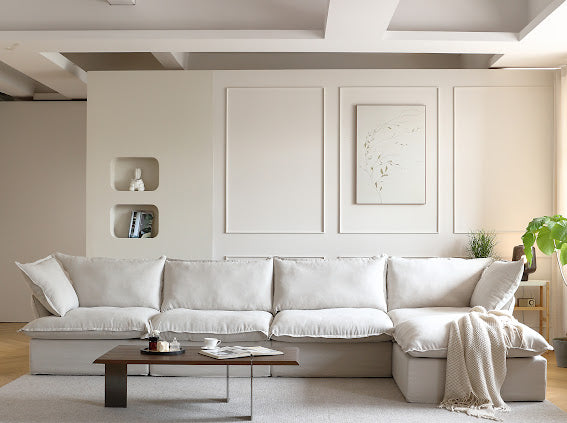 Anora Modular Classic Cloud Sectional - 5 Piece L Shape