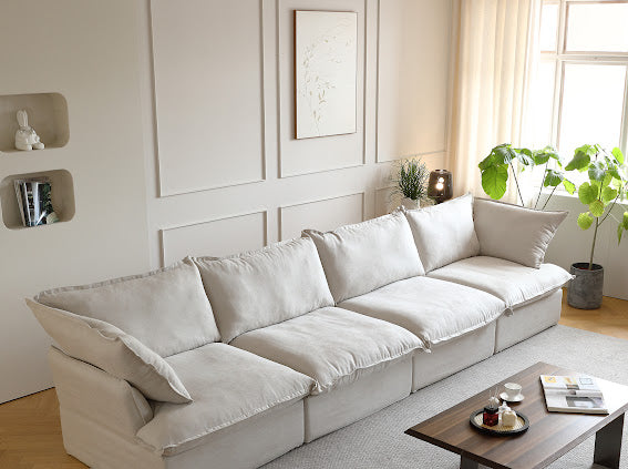 Anora Modular Classic Cloud Sofa - 4 Piece Set