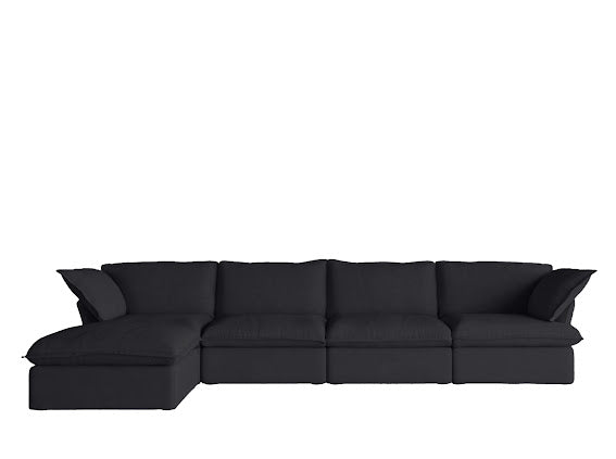 Anora Modular Classic Cloud Sectional - 5 Piece L Shape