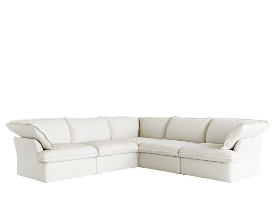 Anora Modular Classic Cloud Sectional - 5 Piece Corner L Shape