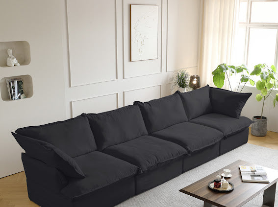 Anora Modular Classic Cloud Sofa - 4 Piece Set