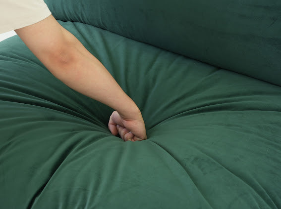 Anora Velvet Modular Classic Cloud Sectional- 5 piece U shape