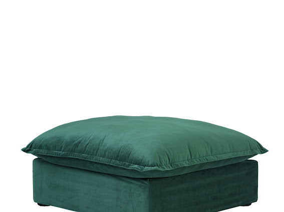 Anora Velvet Modular Classic Cloud Sofa - Loveseat