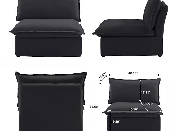 Anora Armless Chair