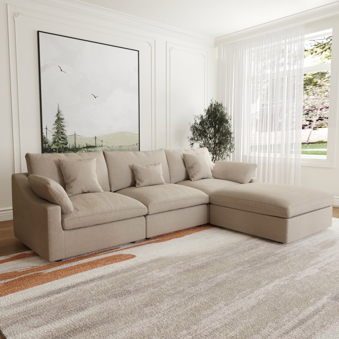 Aden Slope Arm Sofa