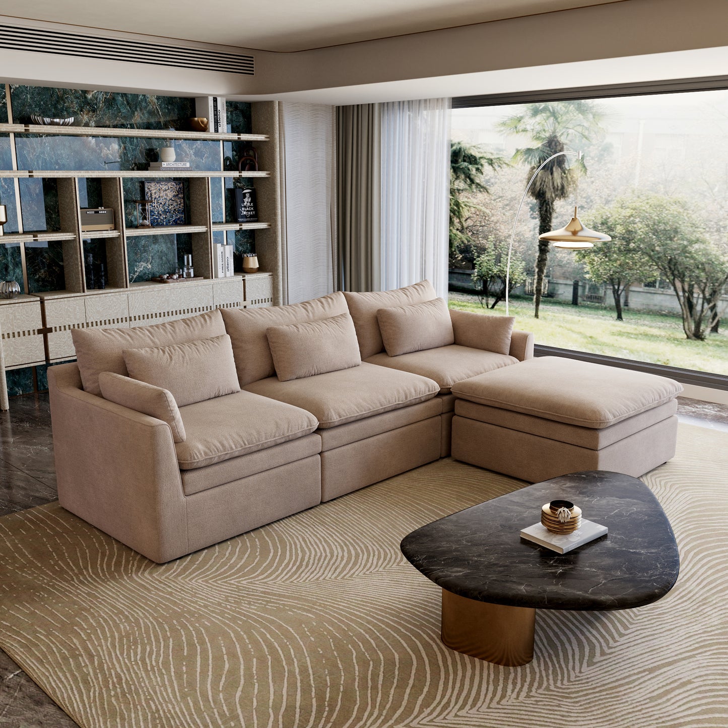 Jemma Track Arm Sofa Set