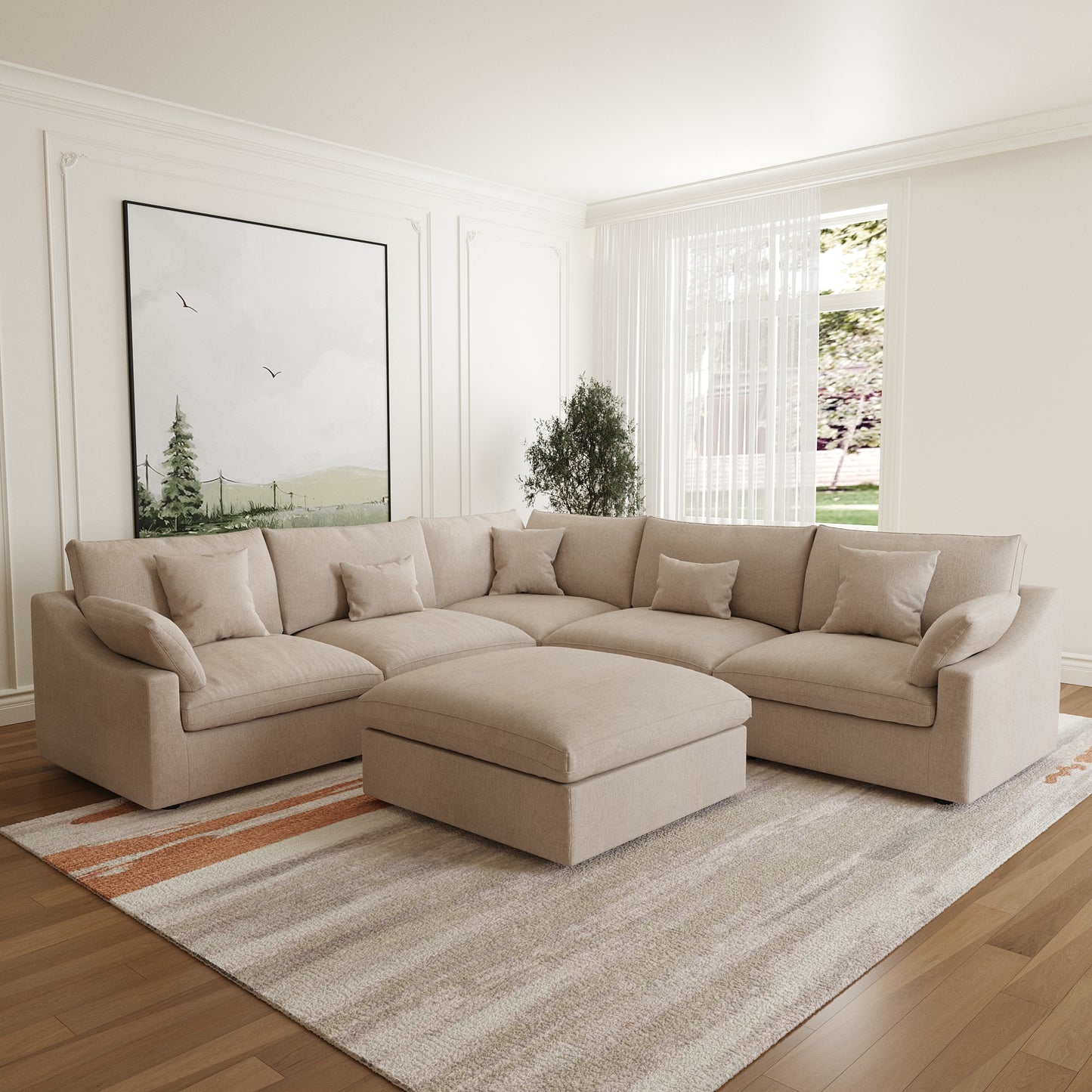 Aden Slope Arm Sofa