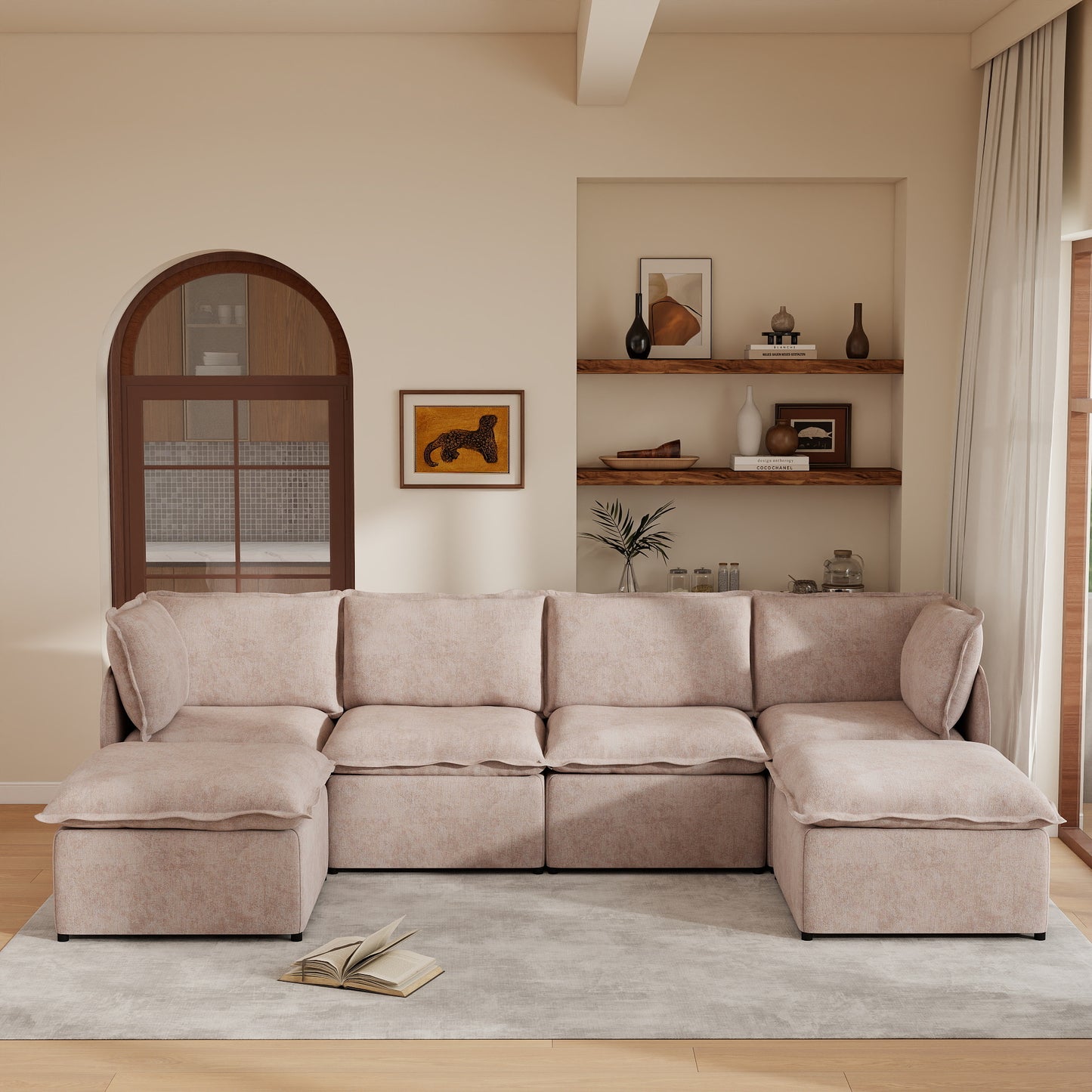 Luna Slim Arm Sofa Set