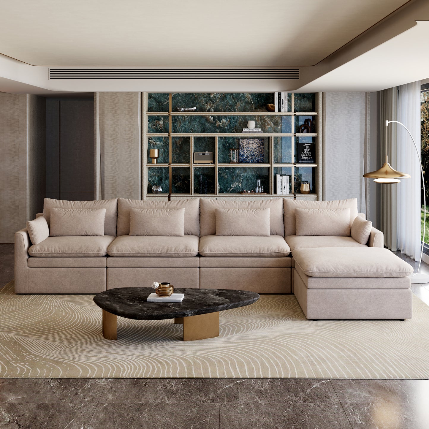 Jemma Track Arm Sofa Set