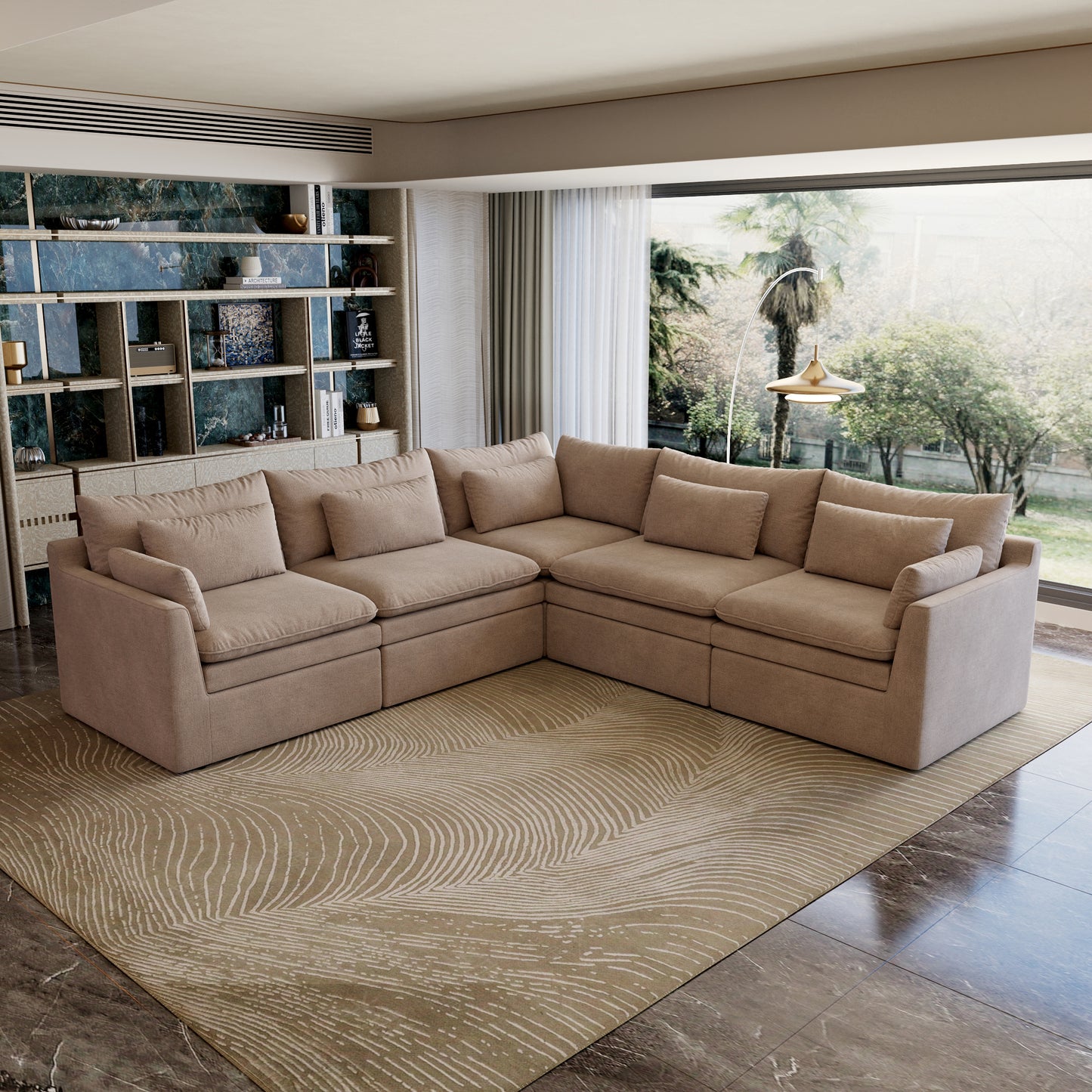 Jemma Track Arm Sofa Set