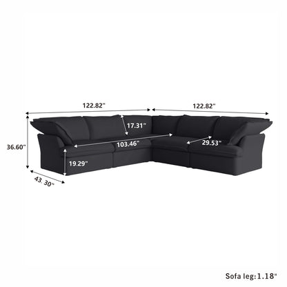 Anora Flare Arm Sofa