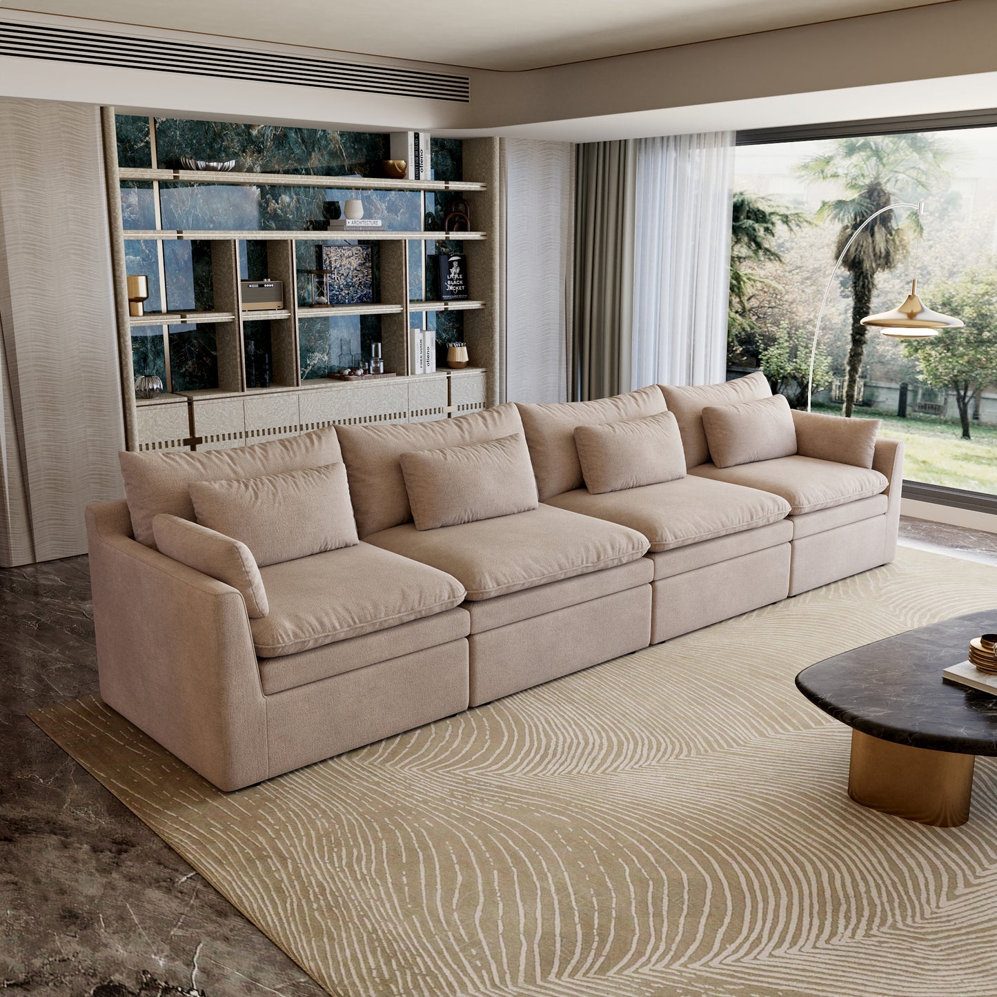 Jemma Track Arm Sofa Set