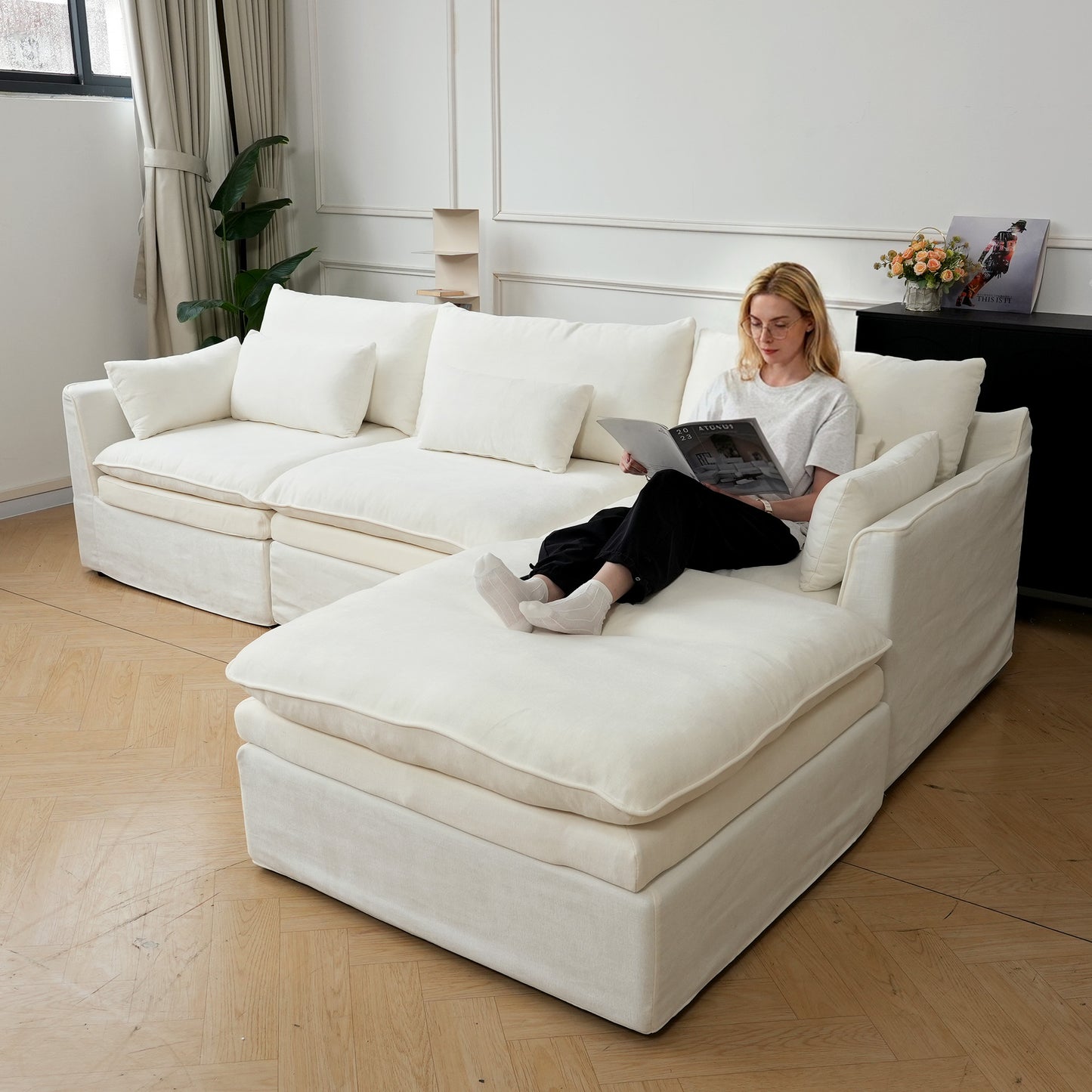 Jemma Track Arm Sofa Set