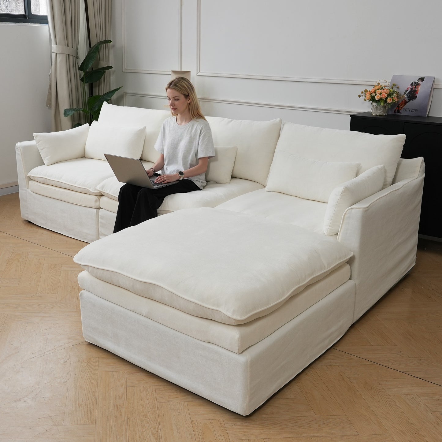 Jemma Track Arm Sofa Set