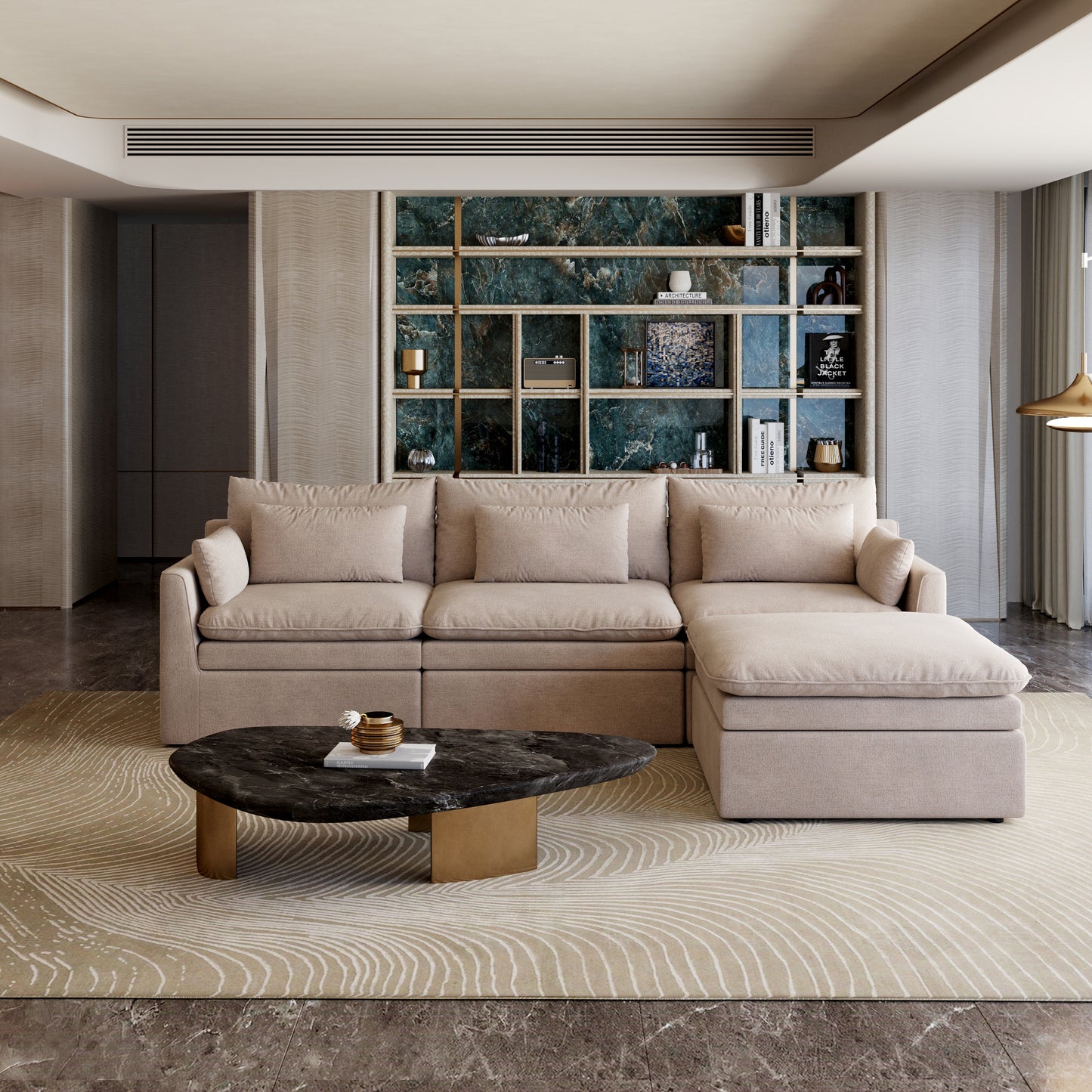 Jemma Track Arm Sofa Set
