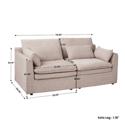 Jemma Track Arm - Slipcovers by the Set Only