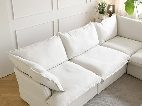 Anora Modular Classic Cloud Sectional - 5 Piece Corner L Shape