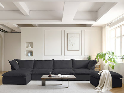 Annabel Modular Classic Cloud Sectional - 6 Piece U Shape