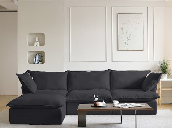 Annabel Modular Classic Cloud Sofa - 4 Piece L Shape