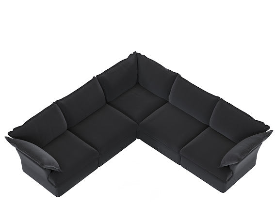 Anora Modular Classic Cloud Sectional - 5 Piece Corner L Shape