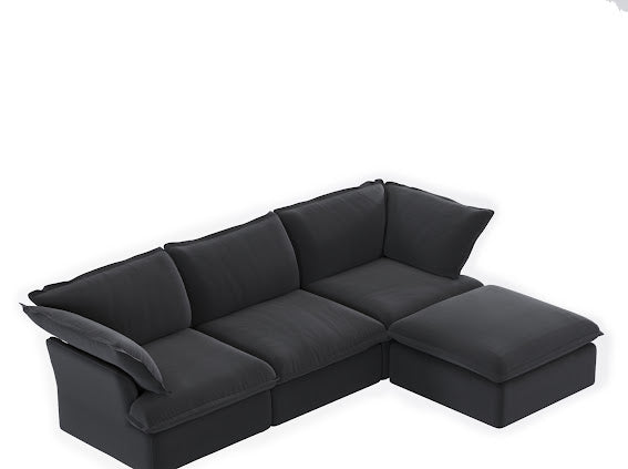 Annabel Modular Classic Cloud Sofa - 4 Piece L Shape