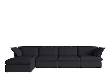 Annabel Modular Classic Cloud Sectional - 5 Piece L Shape