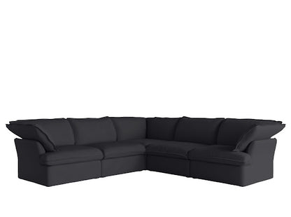 Anora Modular Classic Cloud Sectional - 5 Piece Corner L Shape