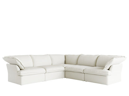 Anora Modular Classic Cloud Sectional - 5 Piece Corner L Shape