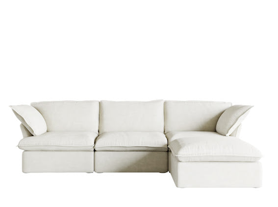 Annabel Modular Classic Cloud Sofa - 4 Piece L Shape