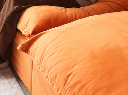 Anora Velvet Modular Classic Cloud Sofa  - 4 Piece L shape