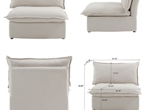 Anora Armless Chair