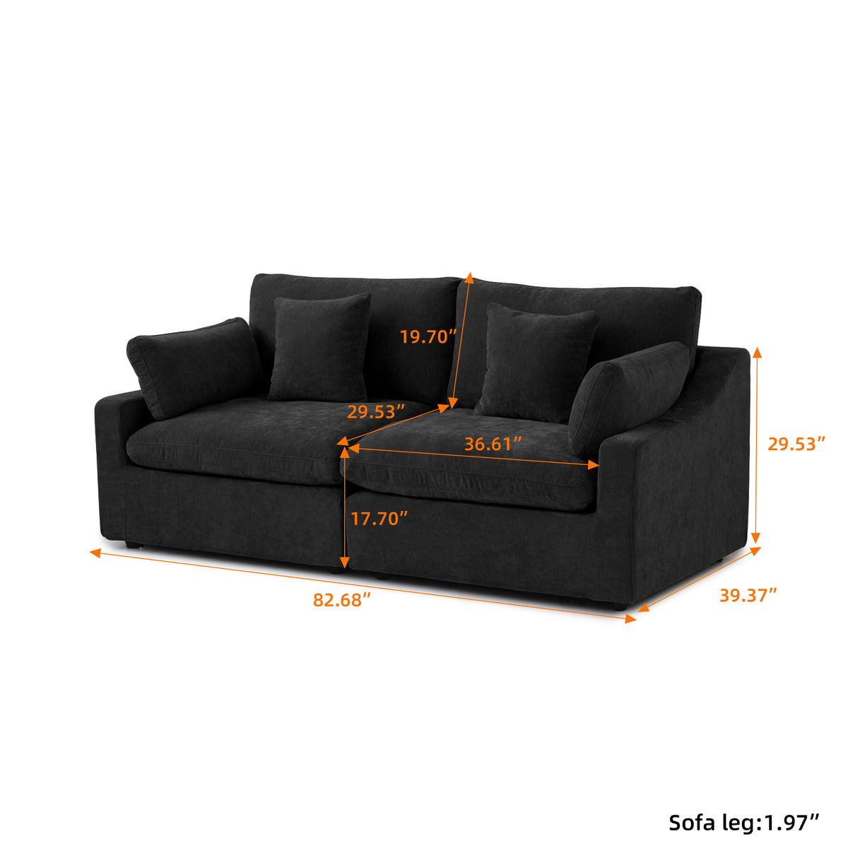 Aden Slope Arm Sofa