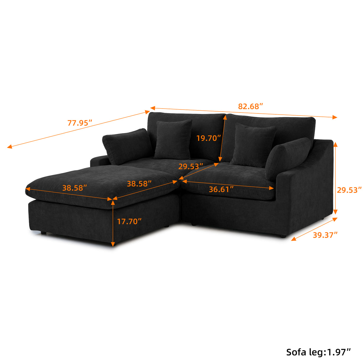 Aden Slope Arm Sofa