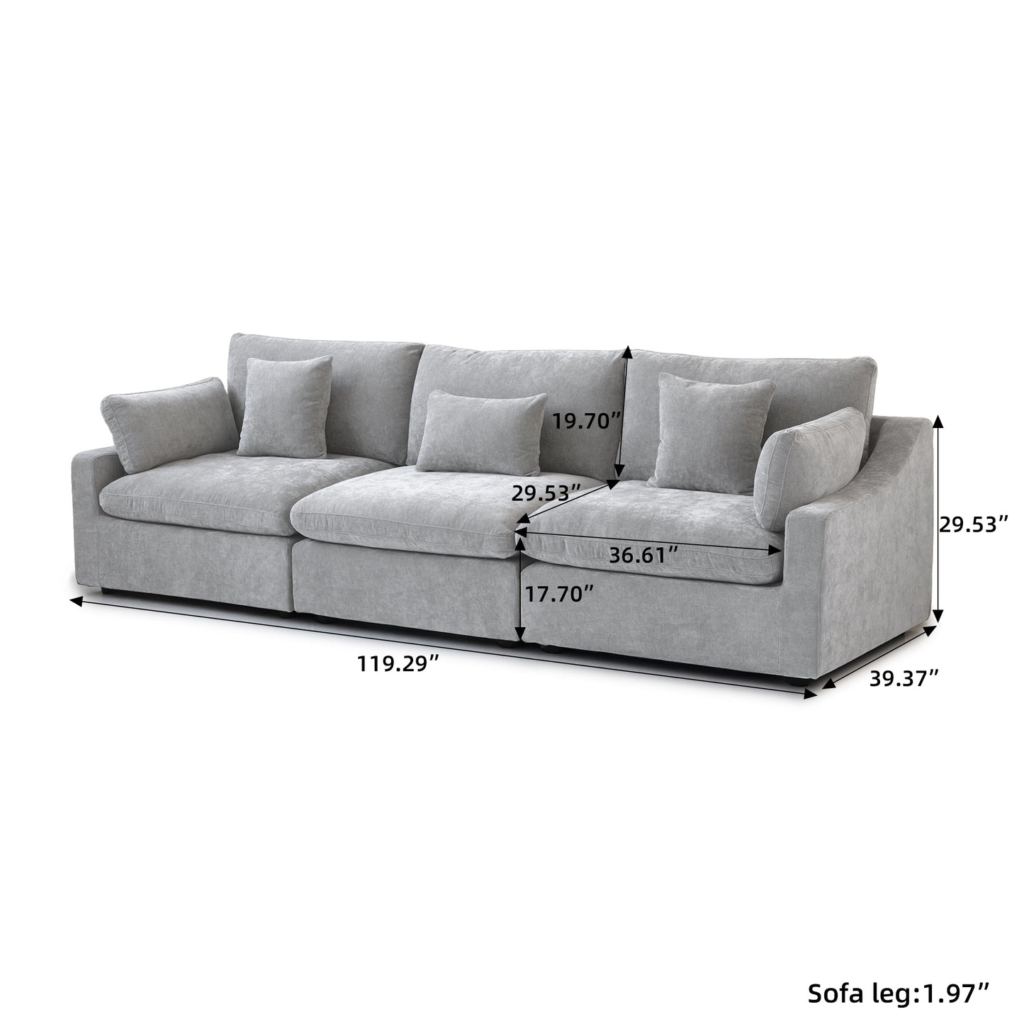 Aden Slope Arm Sofa