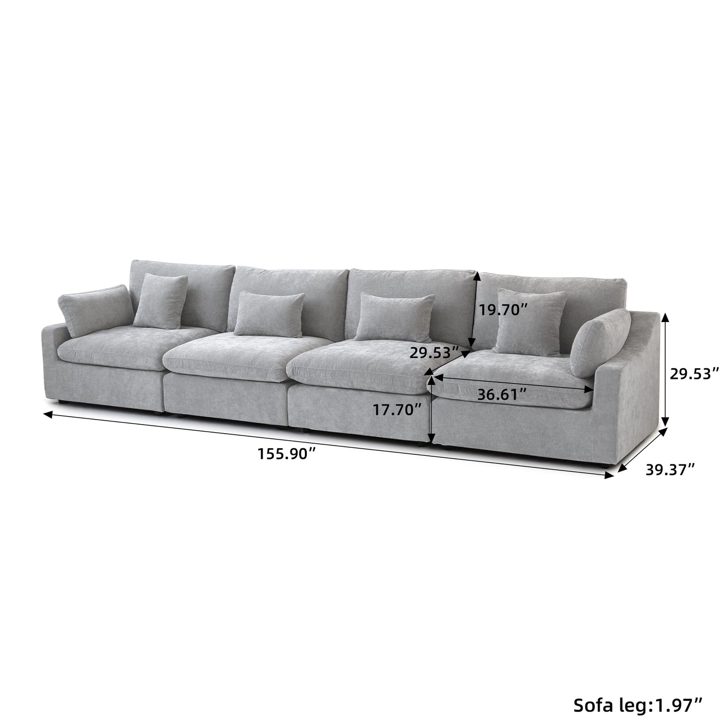 Aden Slope Arm Sofa
