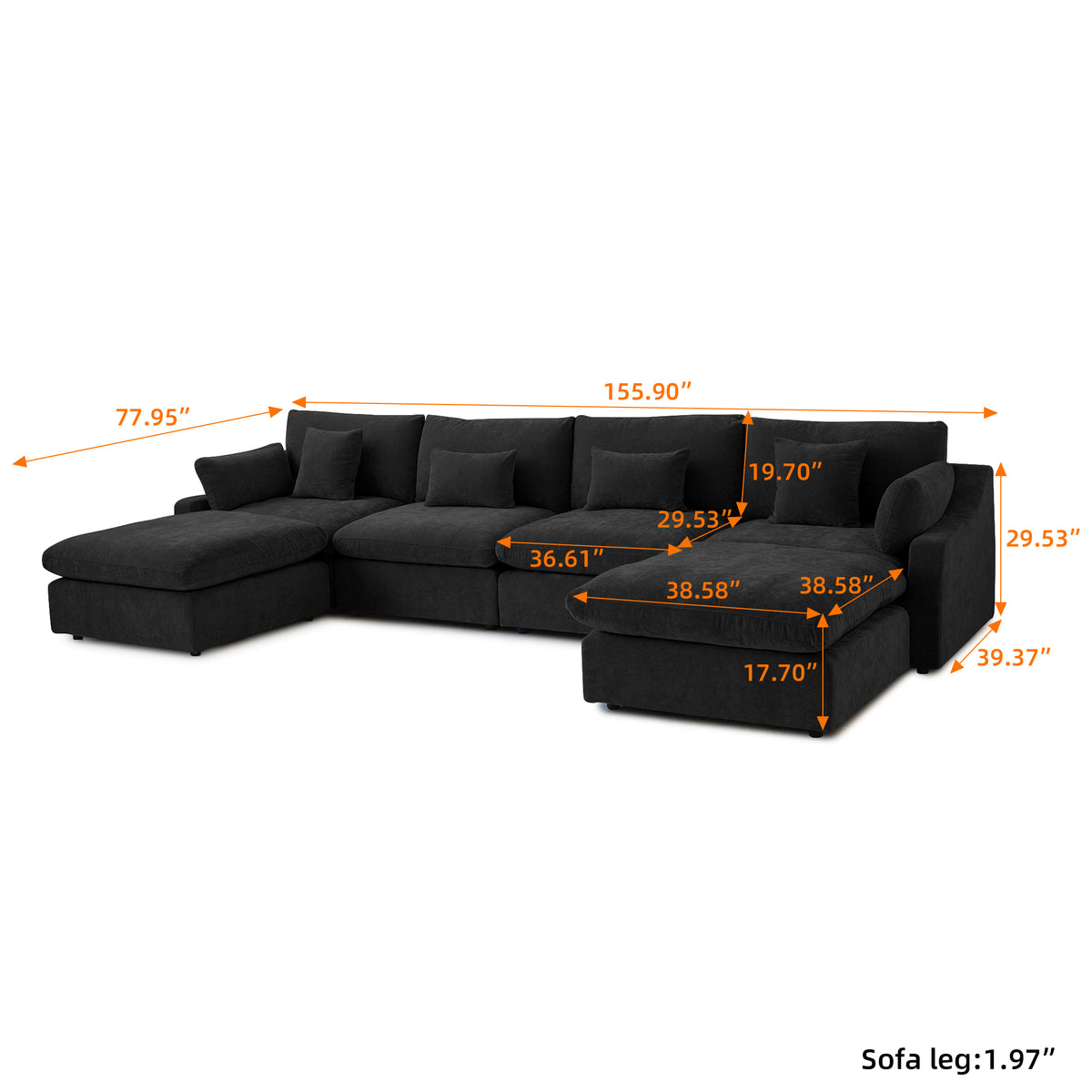 Aden Slope Arm Sofa