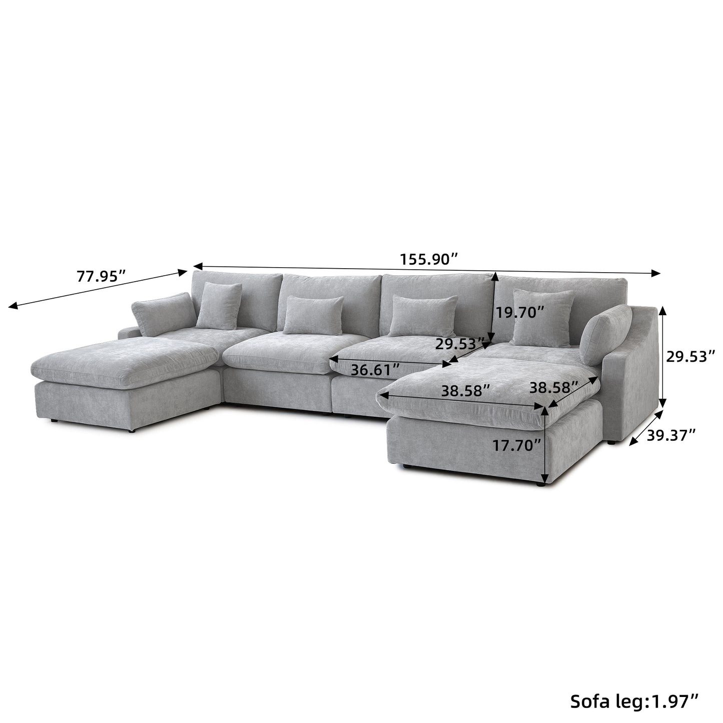 Aden Slope Arm Sofa
