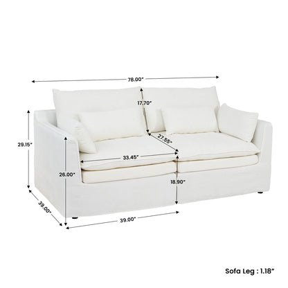 Jemma Track Arm Sofa Set
