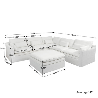 Jemma Track Arm Sofa Set