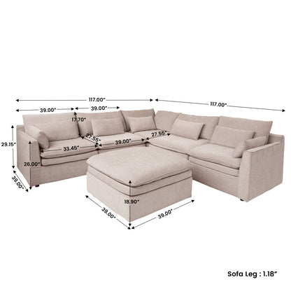 Jemma Track Arm Sofa Set
