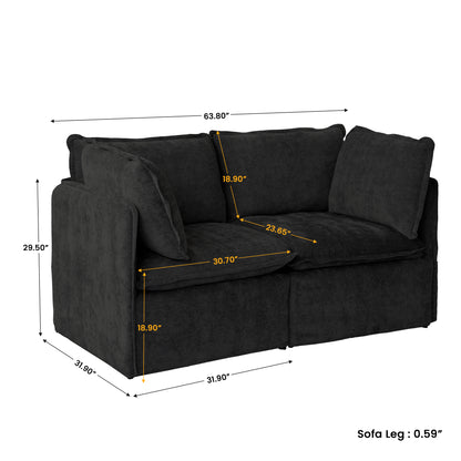 Luna Slim Arm Sofa Set
