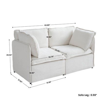 Luna Slim Arm Sofa Set