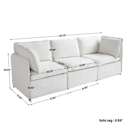Luna Slim Arm Sofa Set