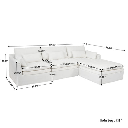 Jemma Track Arm Sofa Set