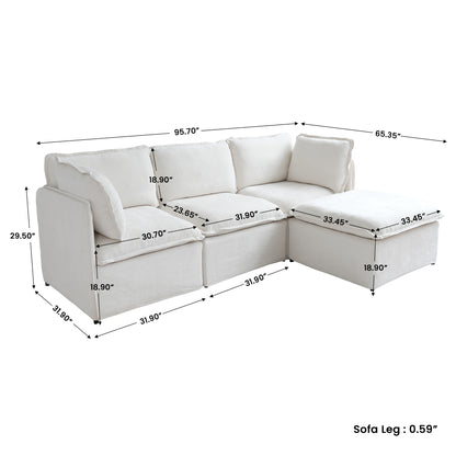 Luna Slim Arm Sofa Set