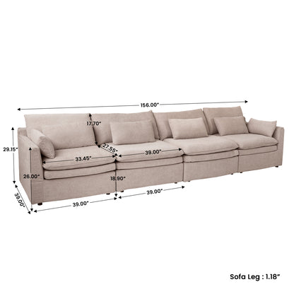 Jemma Track Arm Sofa Set