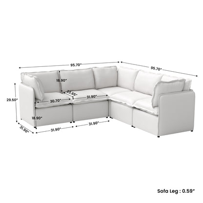 Luna Slim Arm Sofa Set